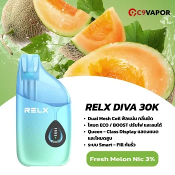 relx diva 30k fresh melon nic3